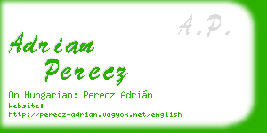 adrian perecz business card